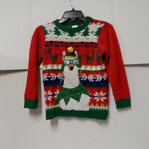 NWT Holiday Time Ugly Christmas Sweater Kids Sz M